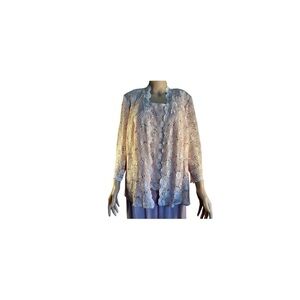 Elegant Lace Alex Evening 3 piece Pink Suit.